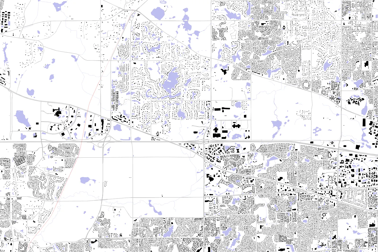 Hoffman Estates figure ground plan