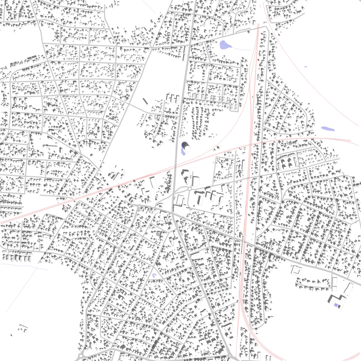 Hohen Neuendorf Lageplan (2,5 km)