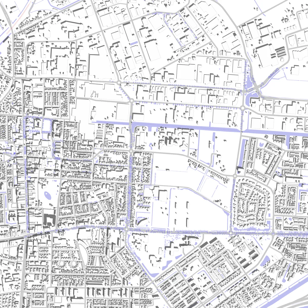 Hoogeveen situatieplan (2,5 km)
