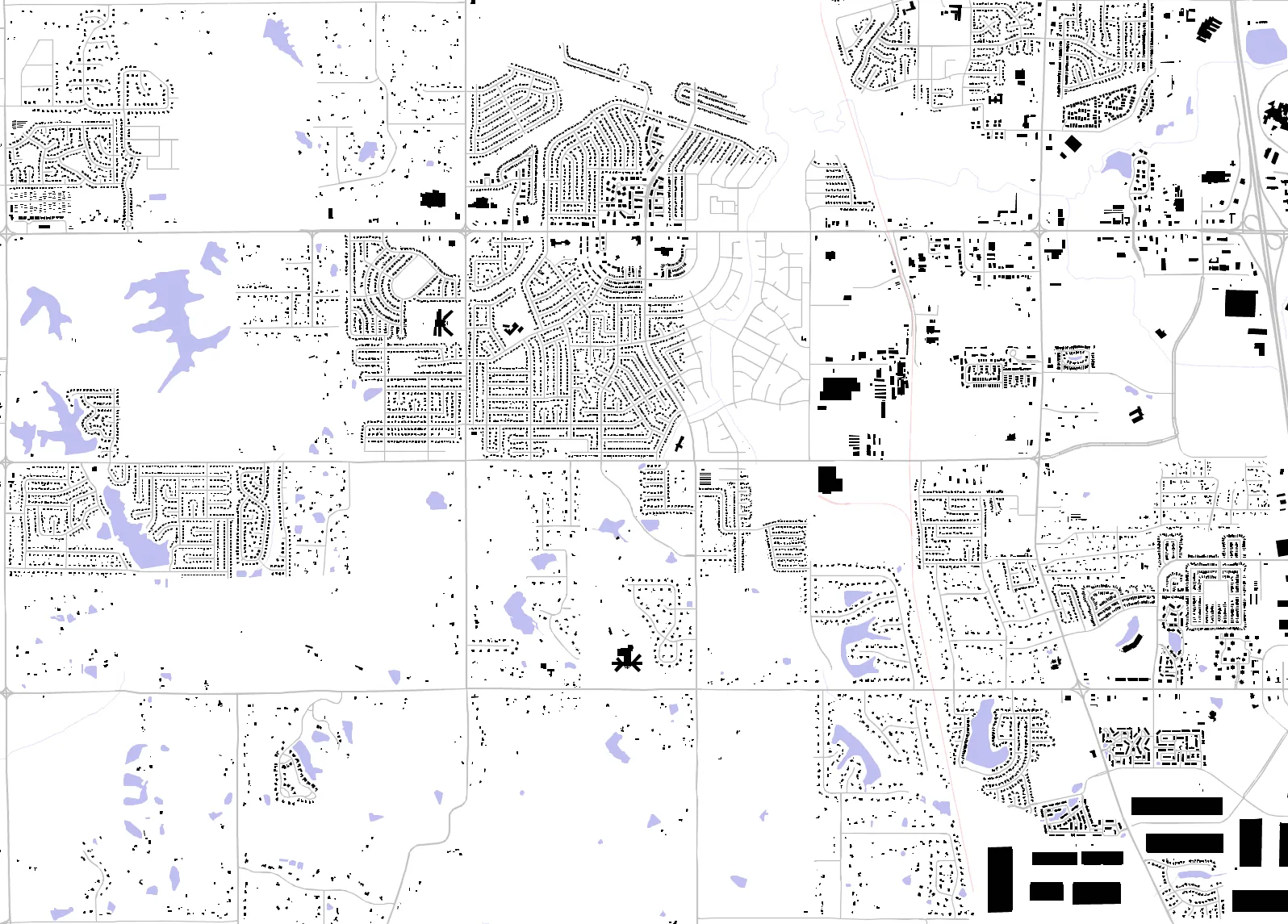 Horn Lake figure ground plan