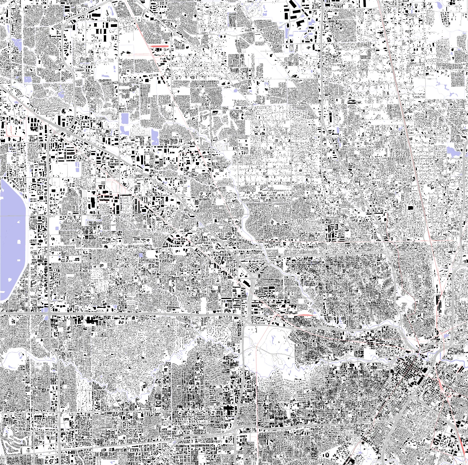Houston figure ground plan