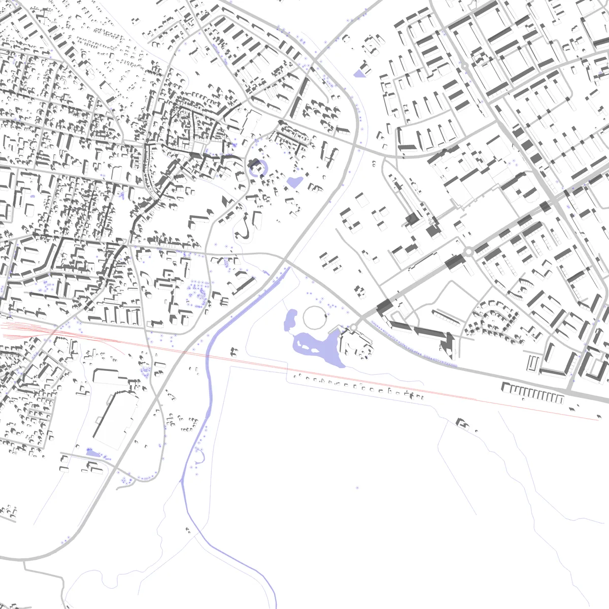Hoyerswerda Lageplan (2,5 km)