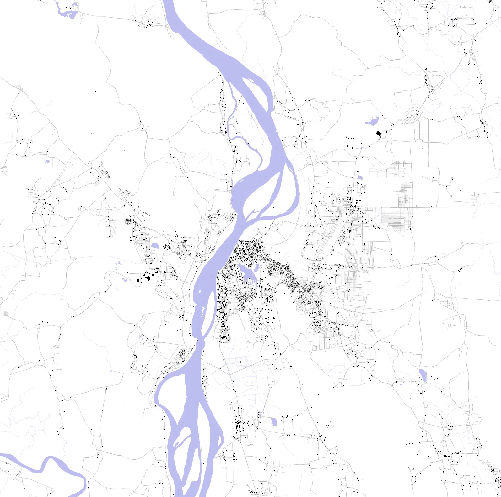 Hpa-An figure ground plan