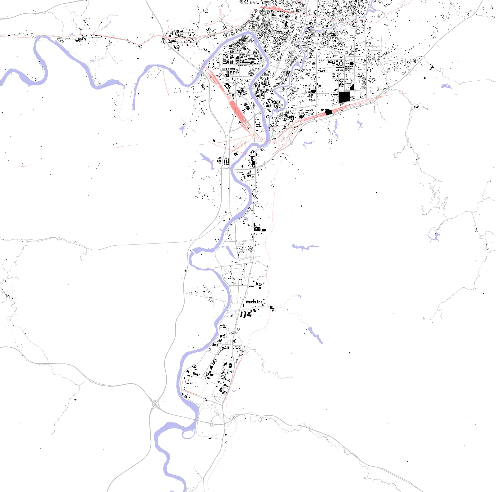 Huaihua Schwarzplan