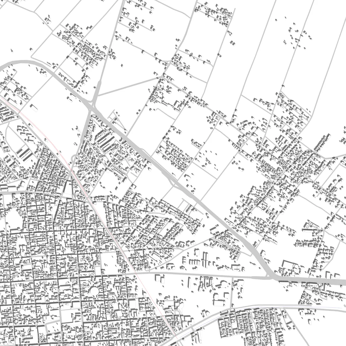 Huamantla Lageplan (2,5 km)