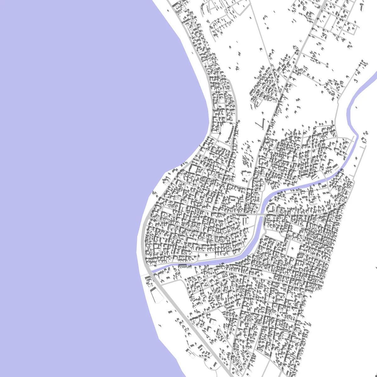 Huanchaco plano de situación (2,5 km)