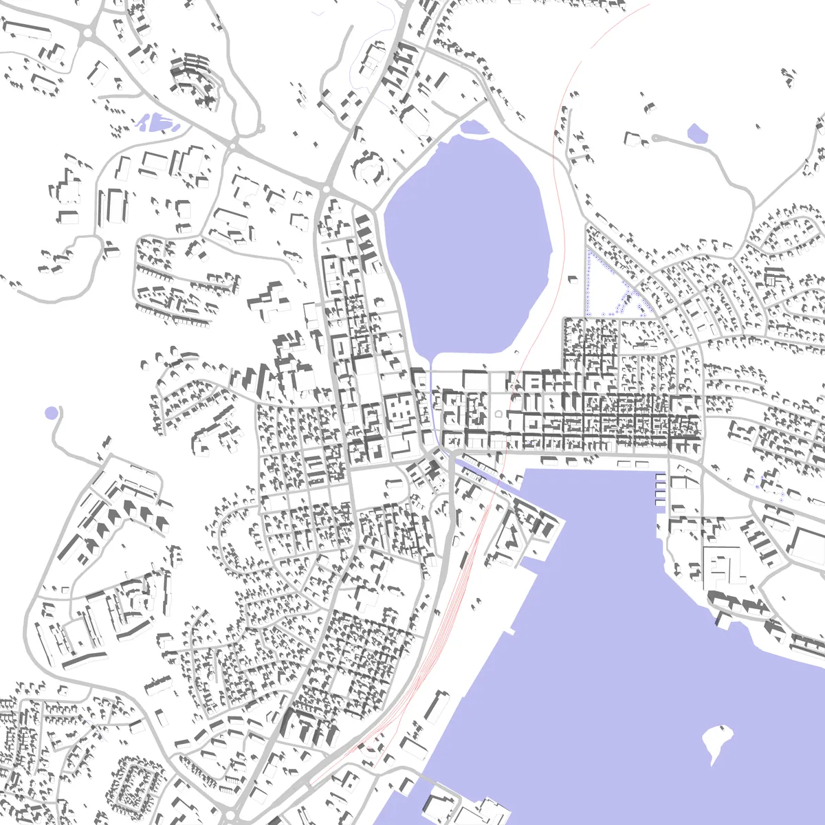 Hudiksvall situationsplan (2,5 km)
