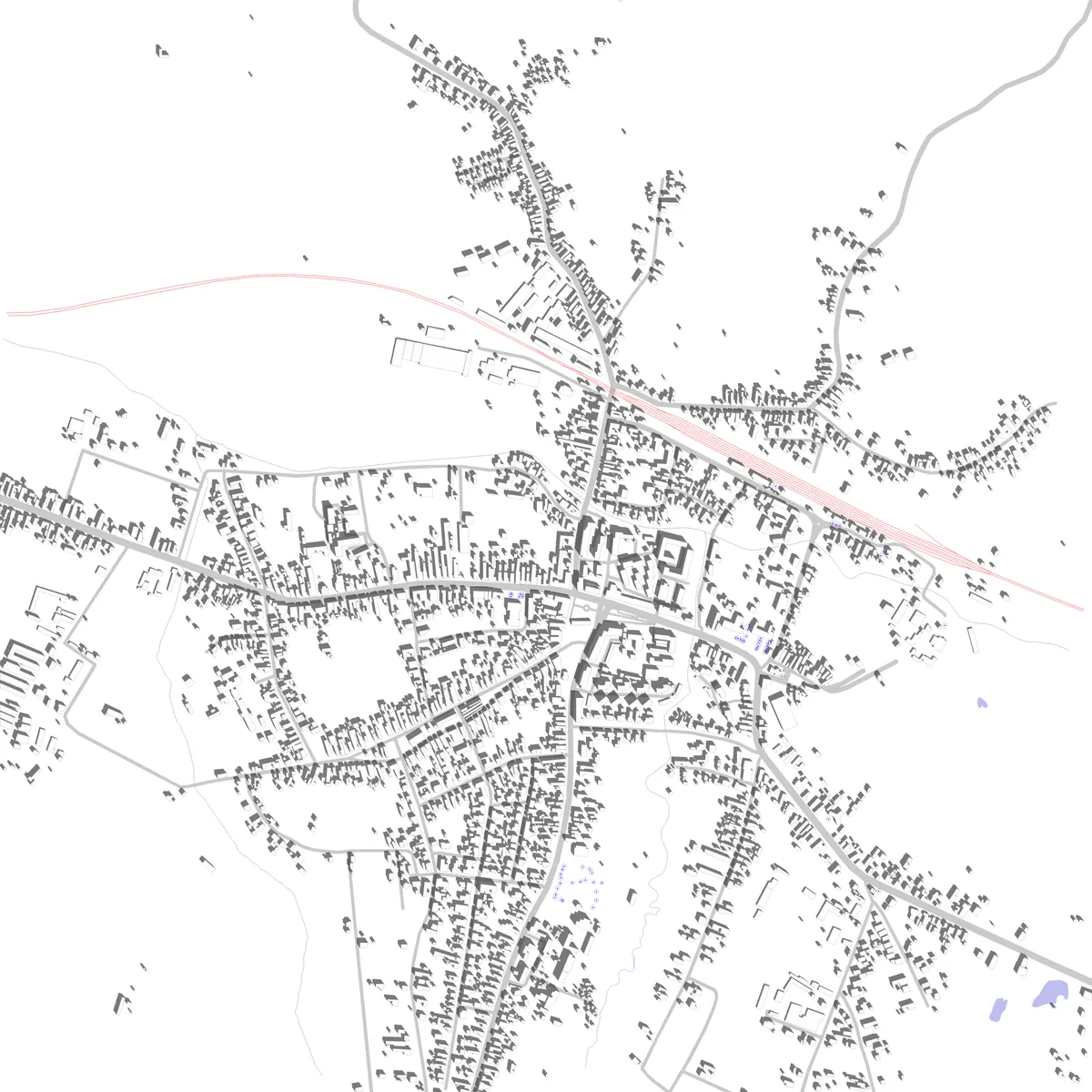 Huedin Lageplan (2,5 km)