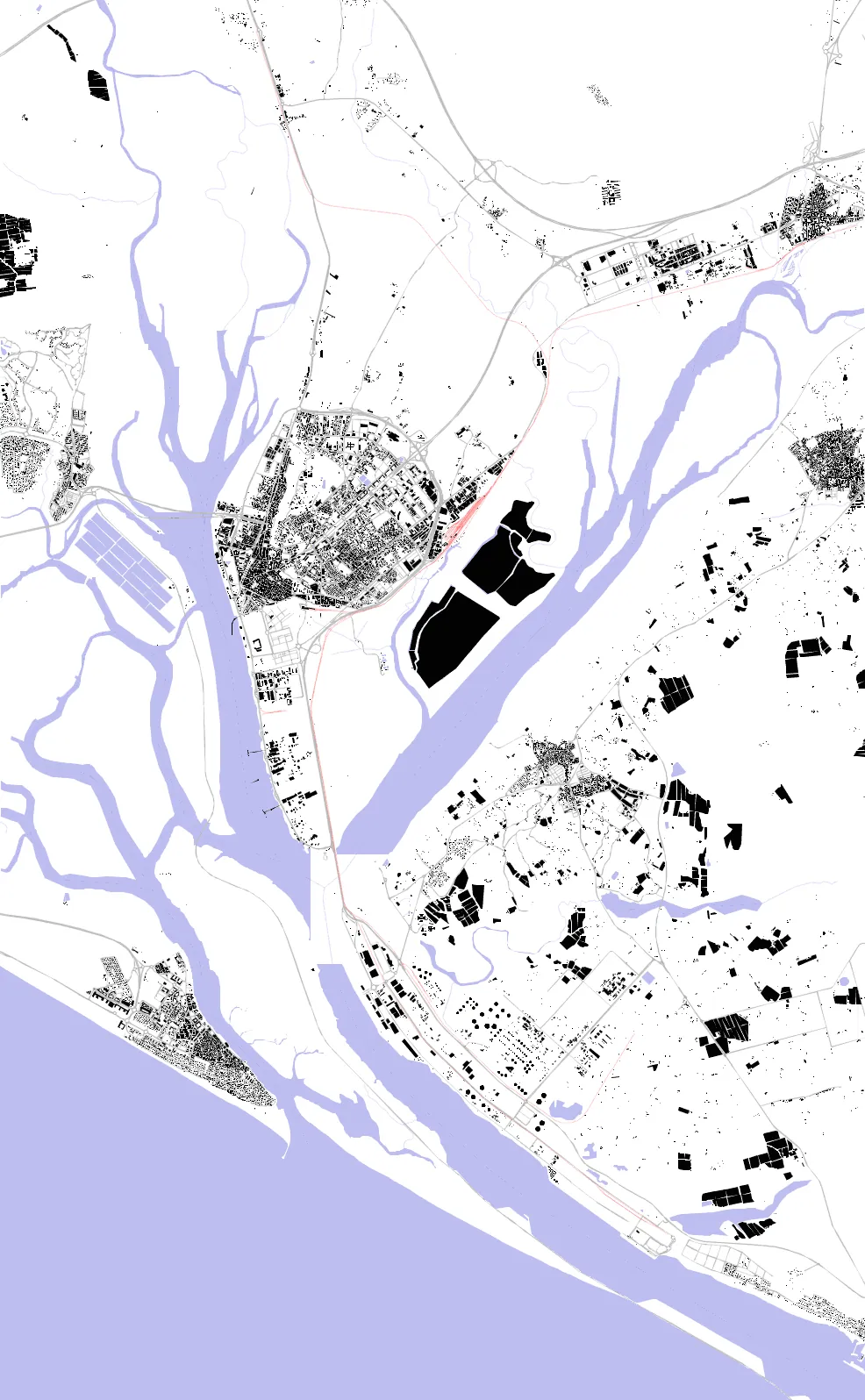 Huelva Schwarzplan