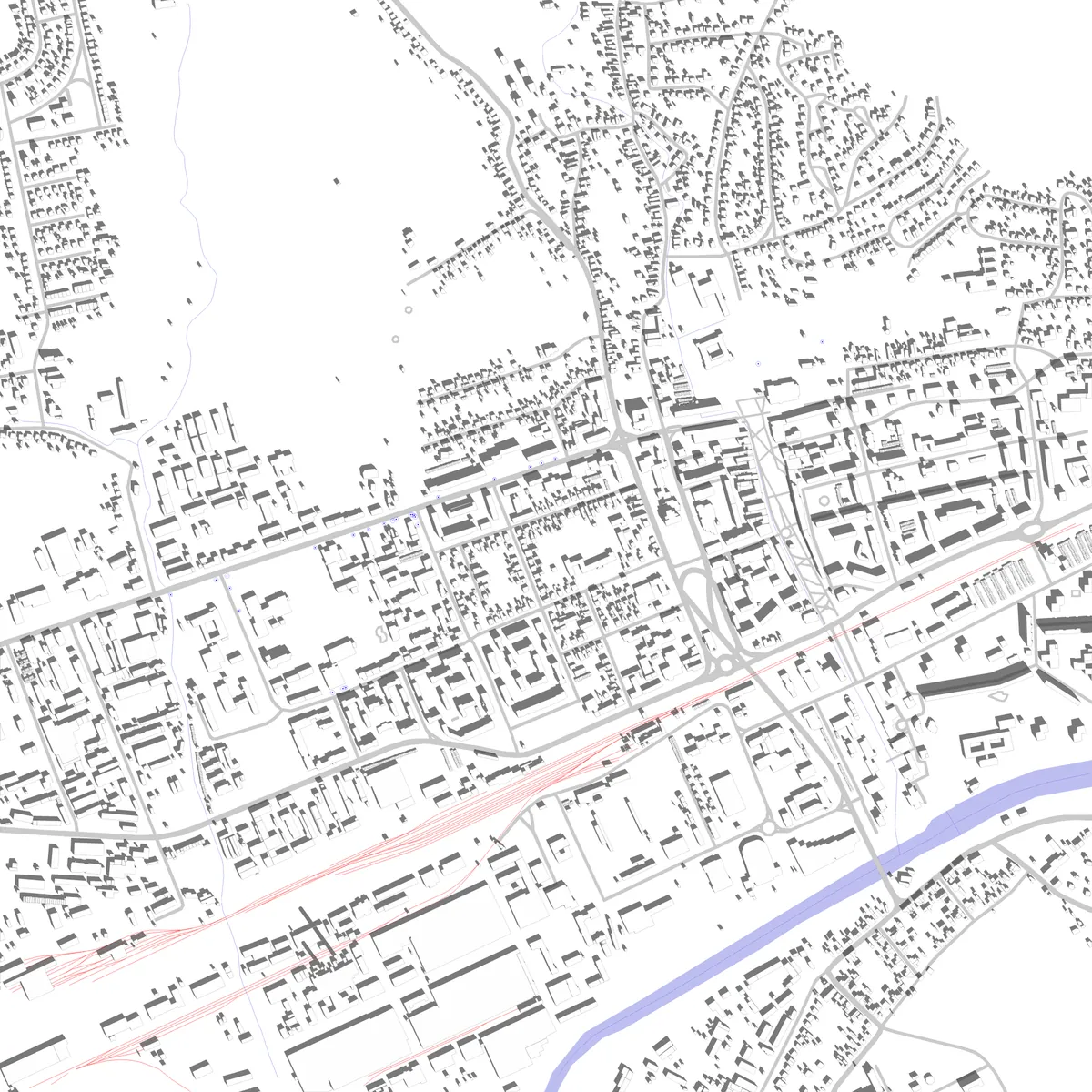 Humenné Lageplan (2,5 km)