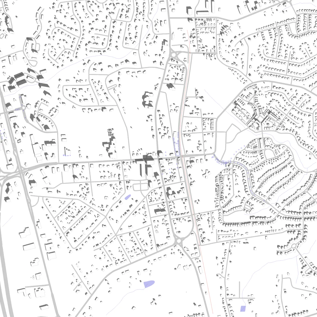 Huntersville site plan (2.5 km)