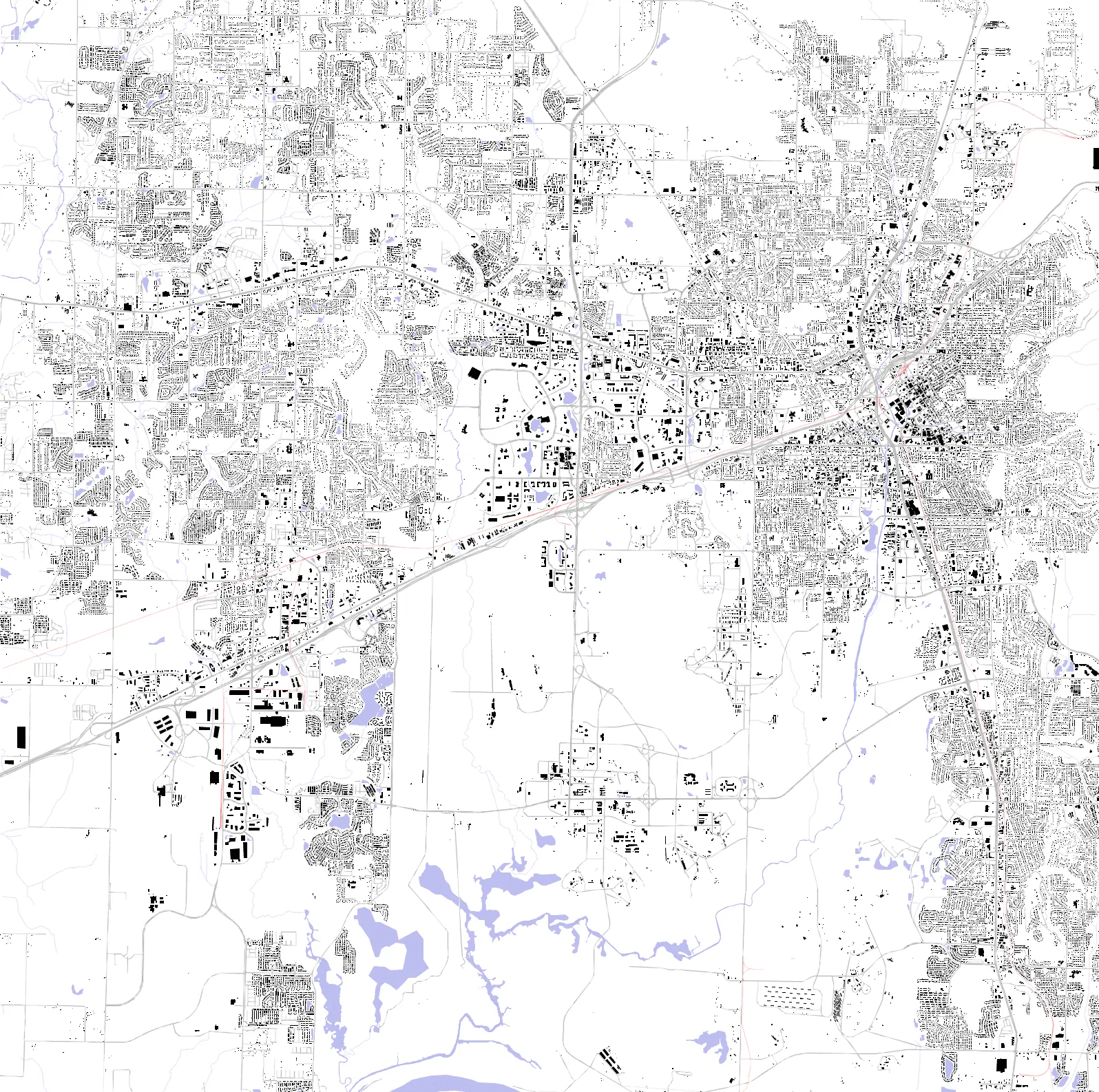 Huntsville Schwarzplan