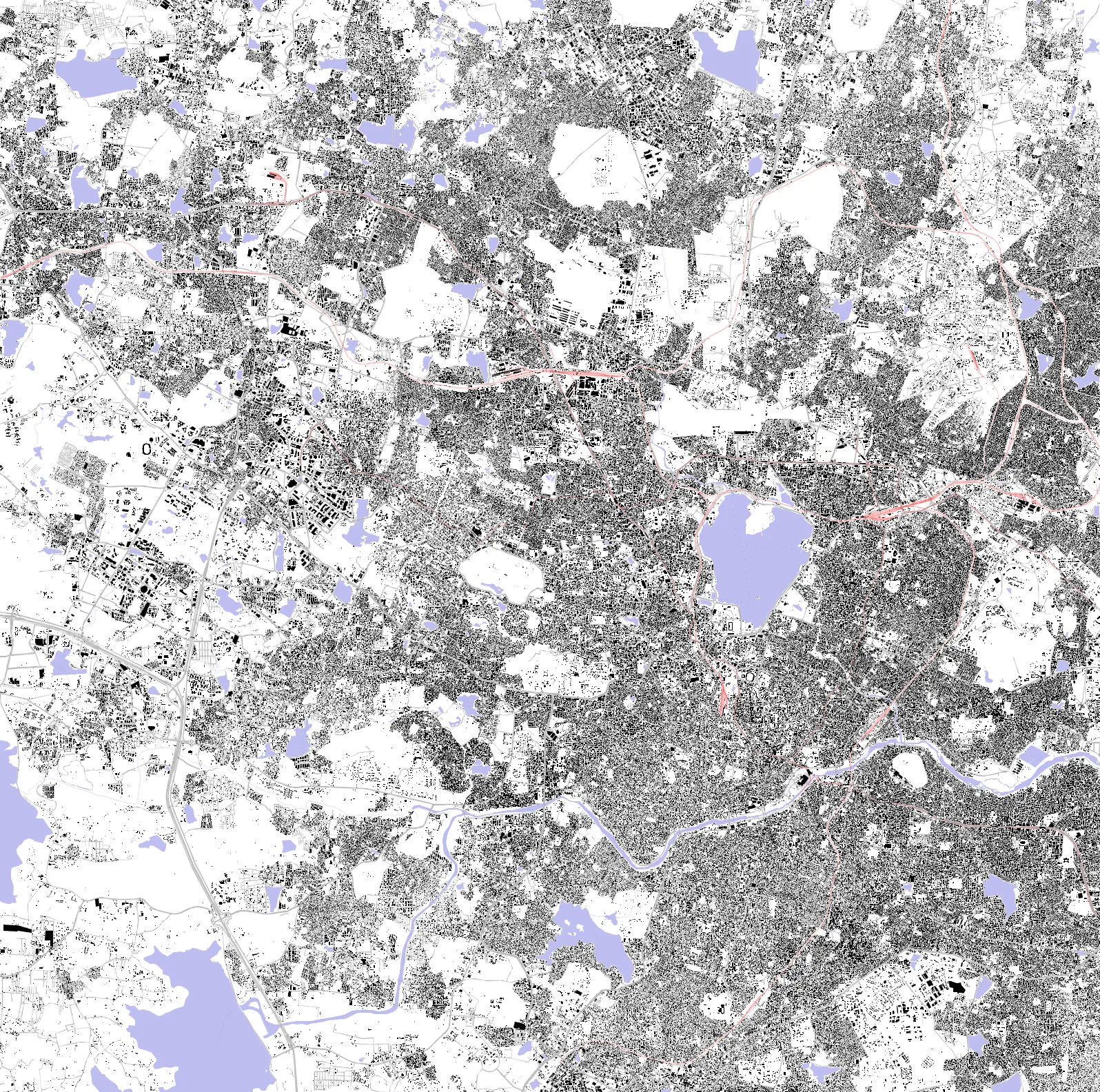 Hyderabad figure ground plan