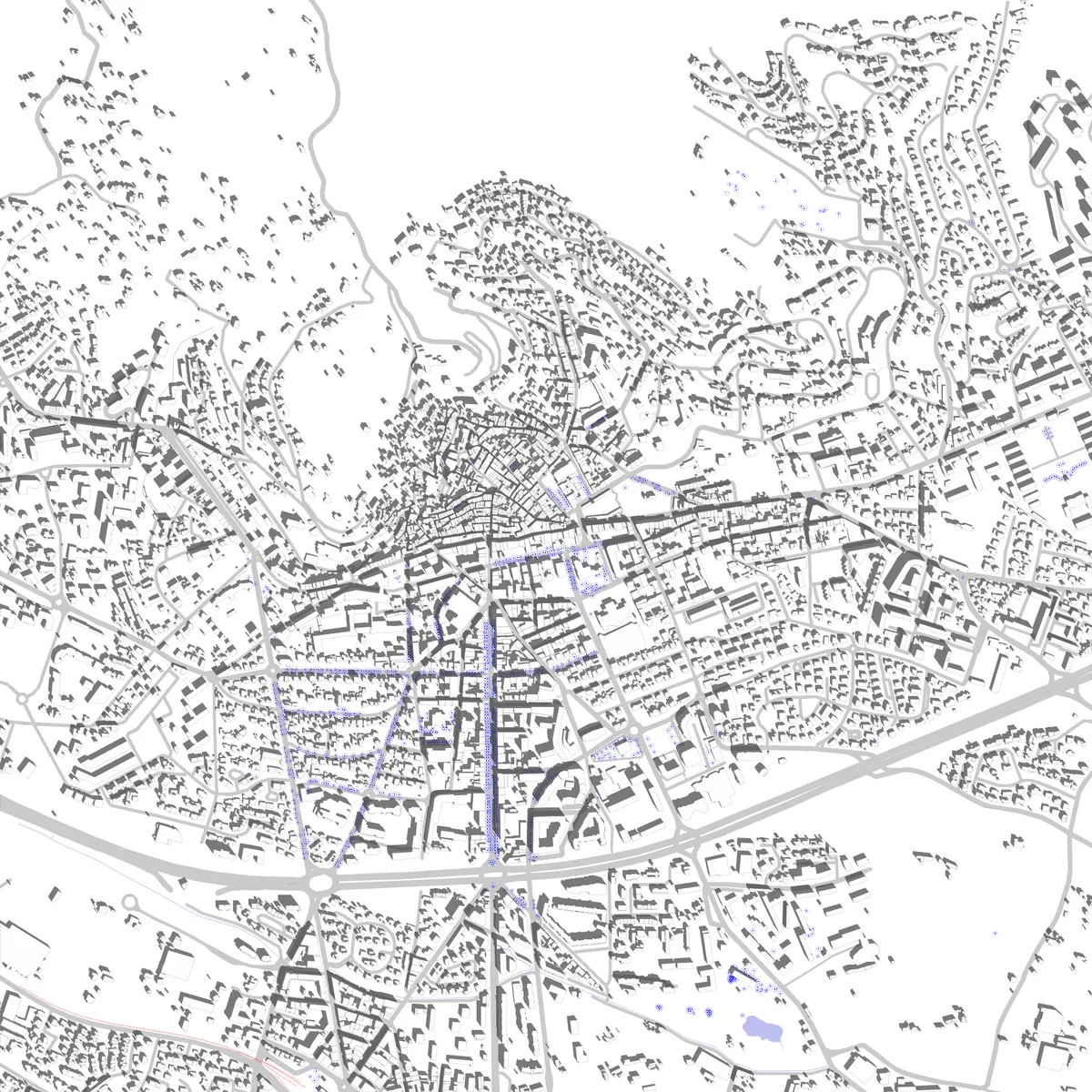 Hyères site plan (2.5 km)