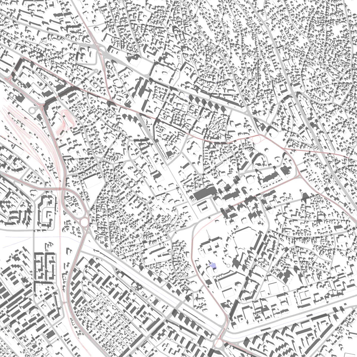 Iași site plan (2,5 km)