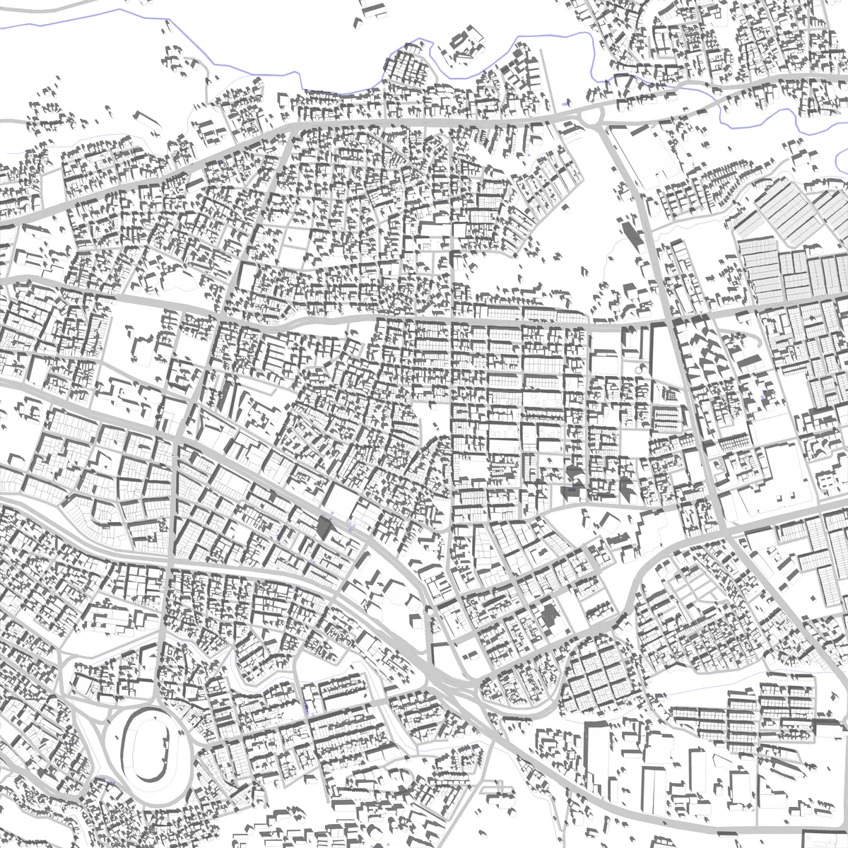 Ibagué plano de situación (2,5 km)