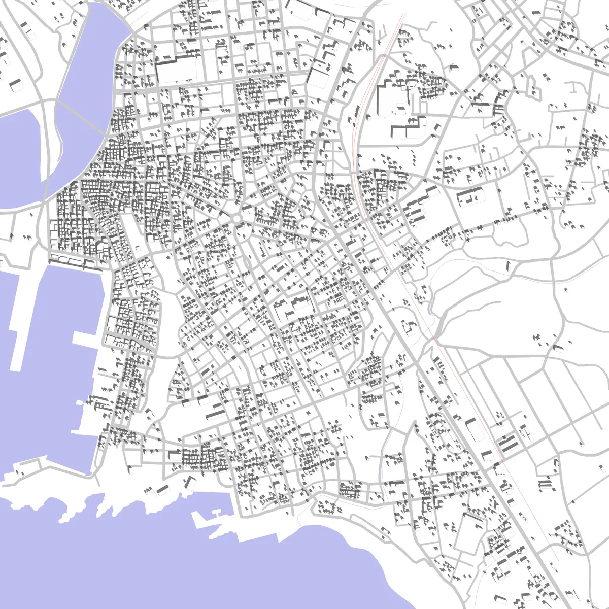 Ichikikushikino site plan (2.5 km)