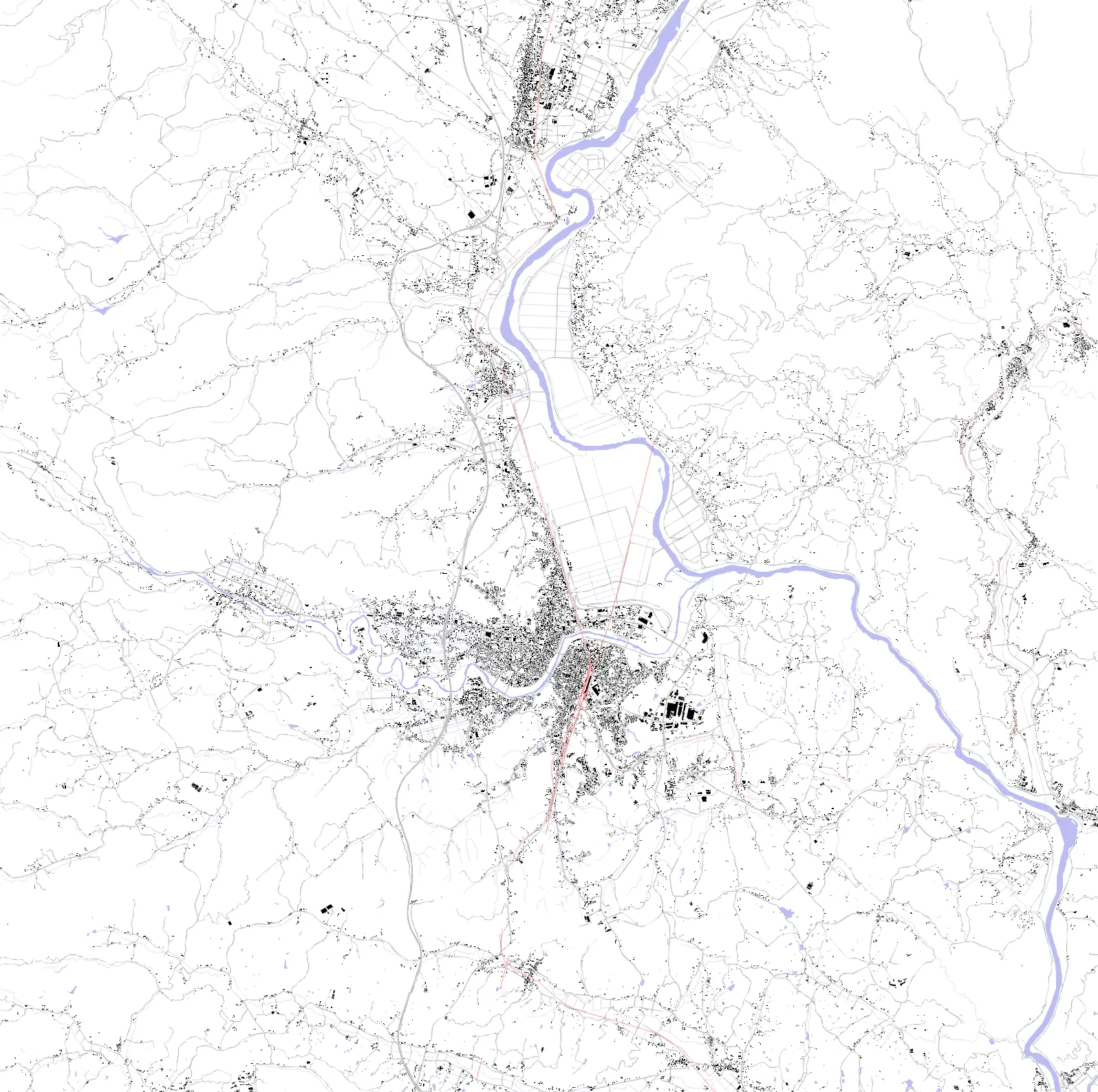 Ichinoseki figure ground plan