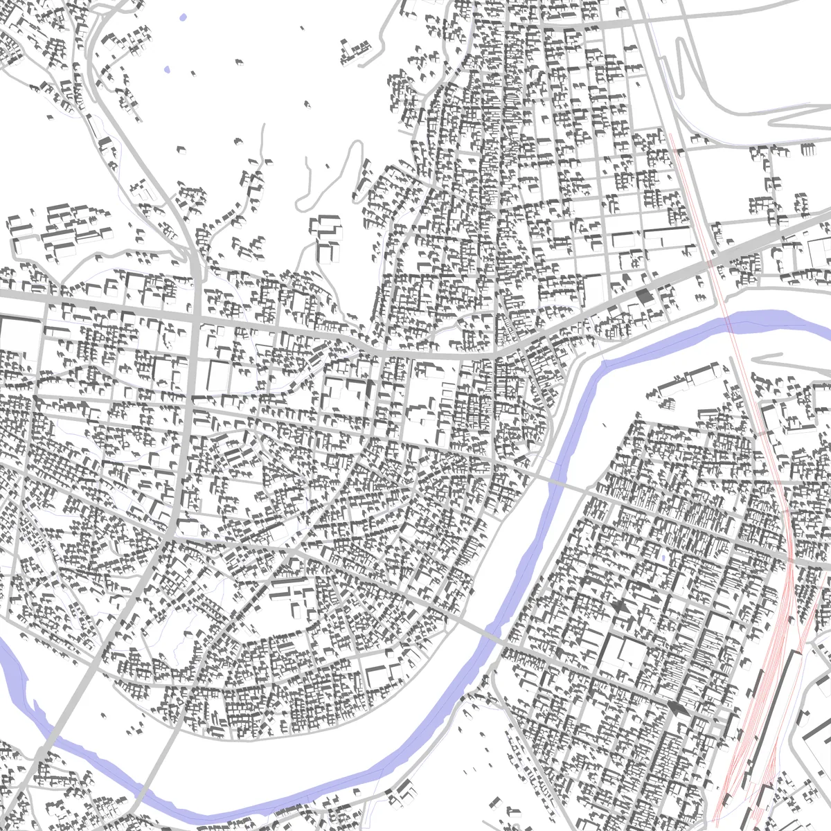 Ichinoseki site plan (2.5 km)