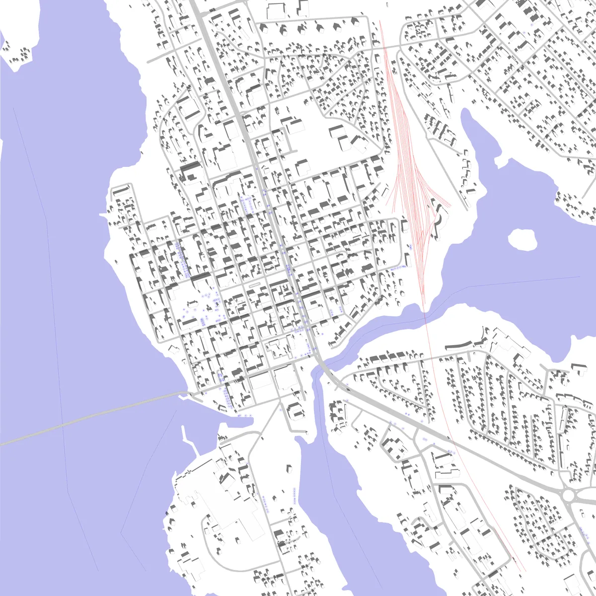 Iisalmi Lageplan (2,5 km)