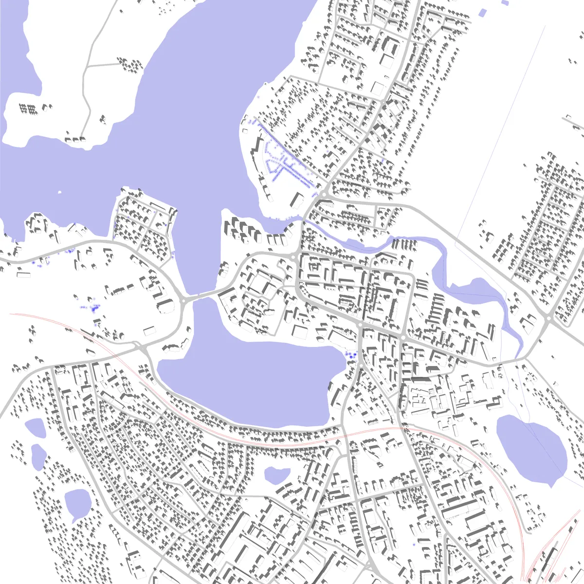Iława plan zagospodarowania (2,5 km)