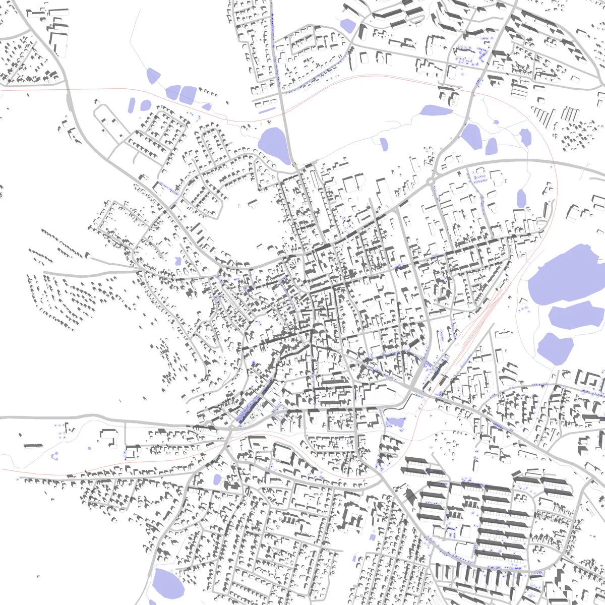 Ilmenau Lageplan (2,5 km)