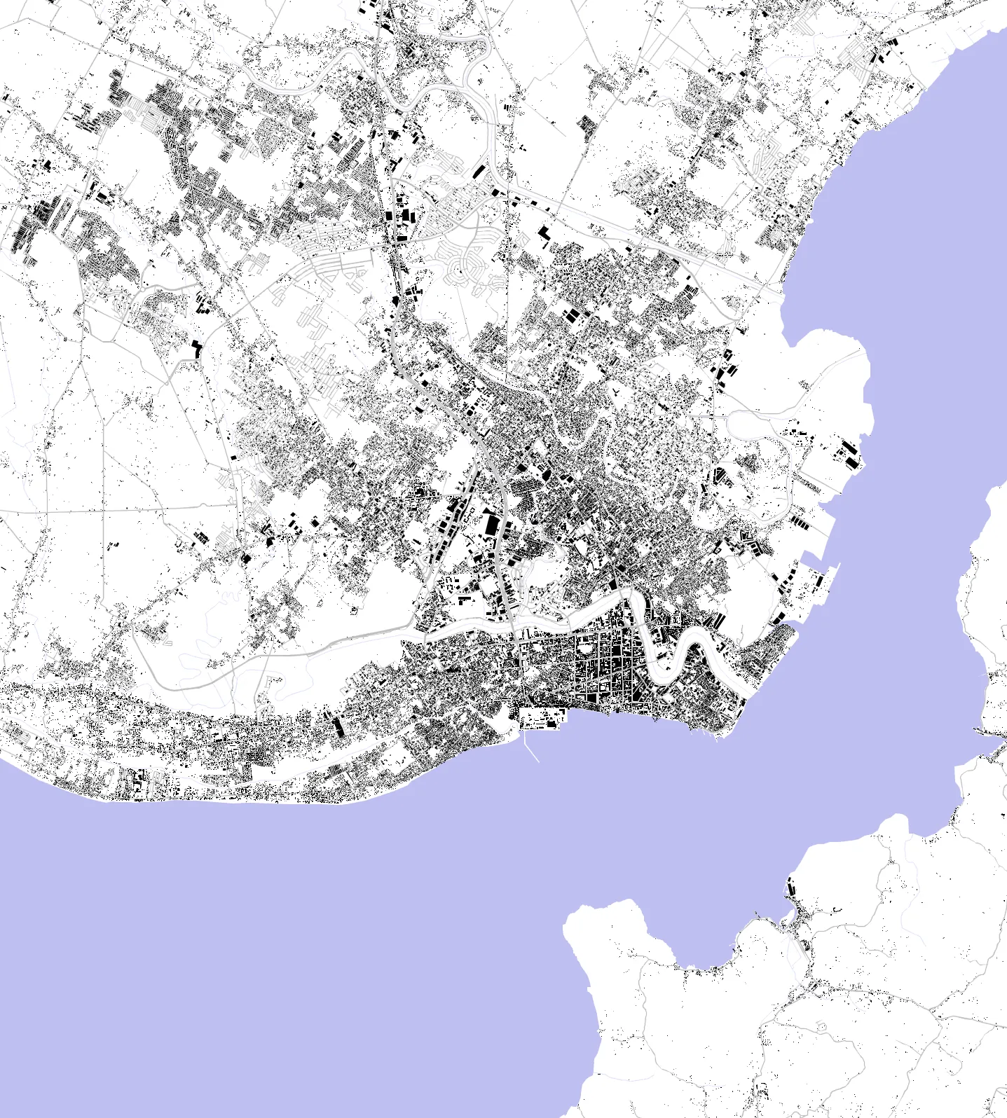 Iloilo City figure ground plan