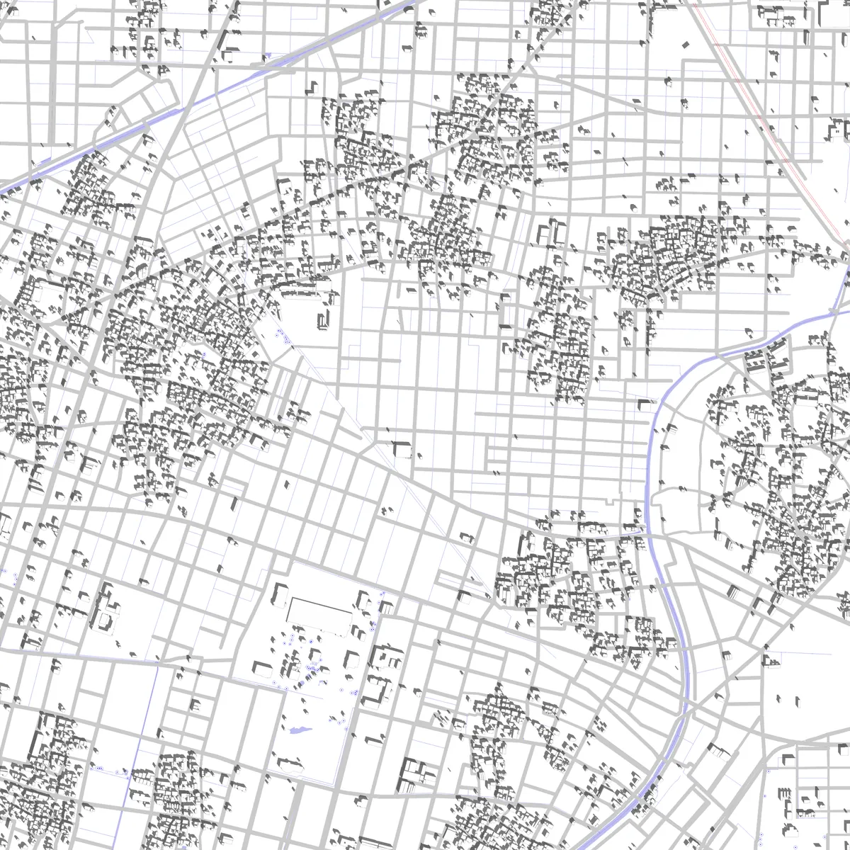 Inazawa Lageplan (2,5 km)