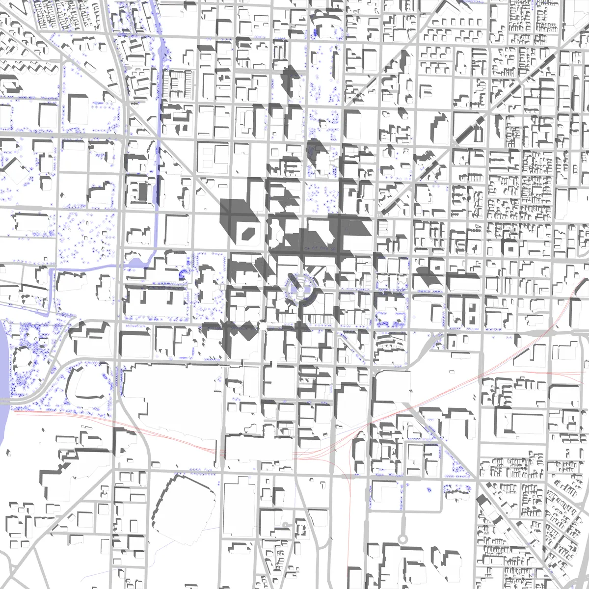 Indianapolis site plan (2.5 km)