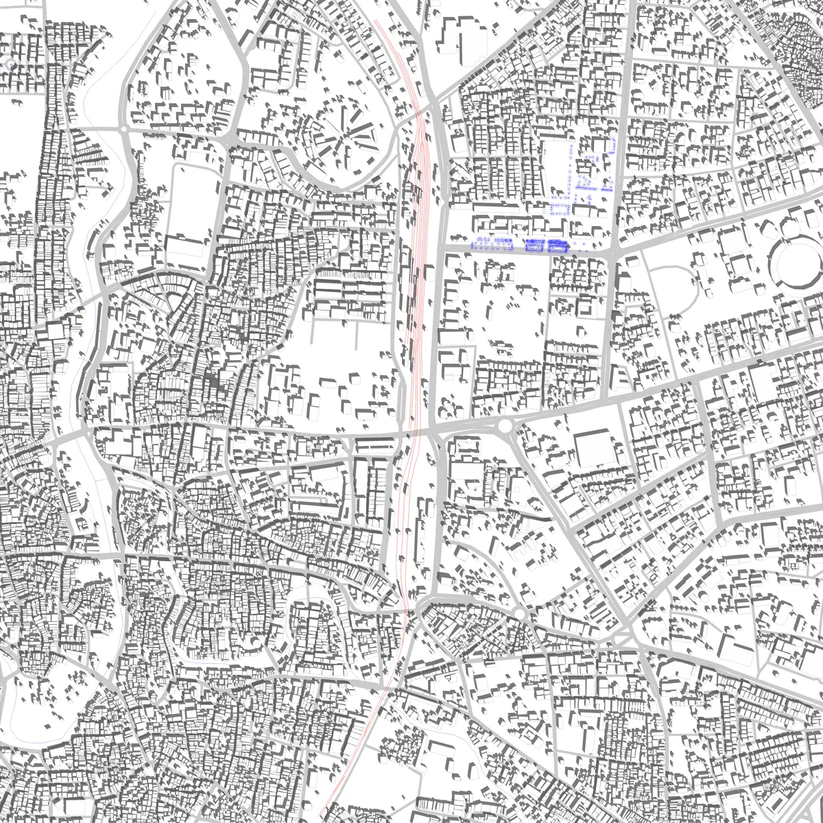 Indore site plan (2.5 km)