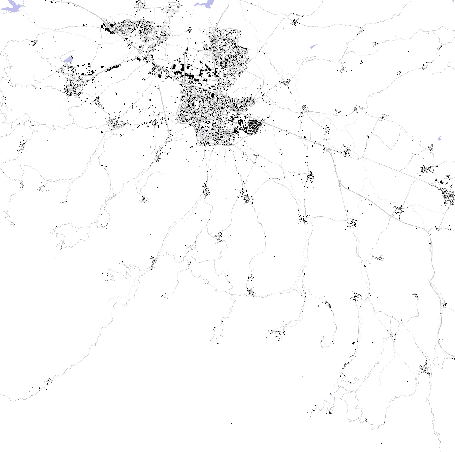 İnegöl figure ground plan