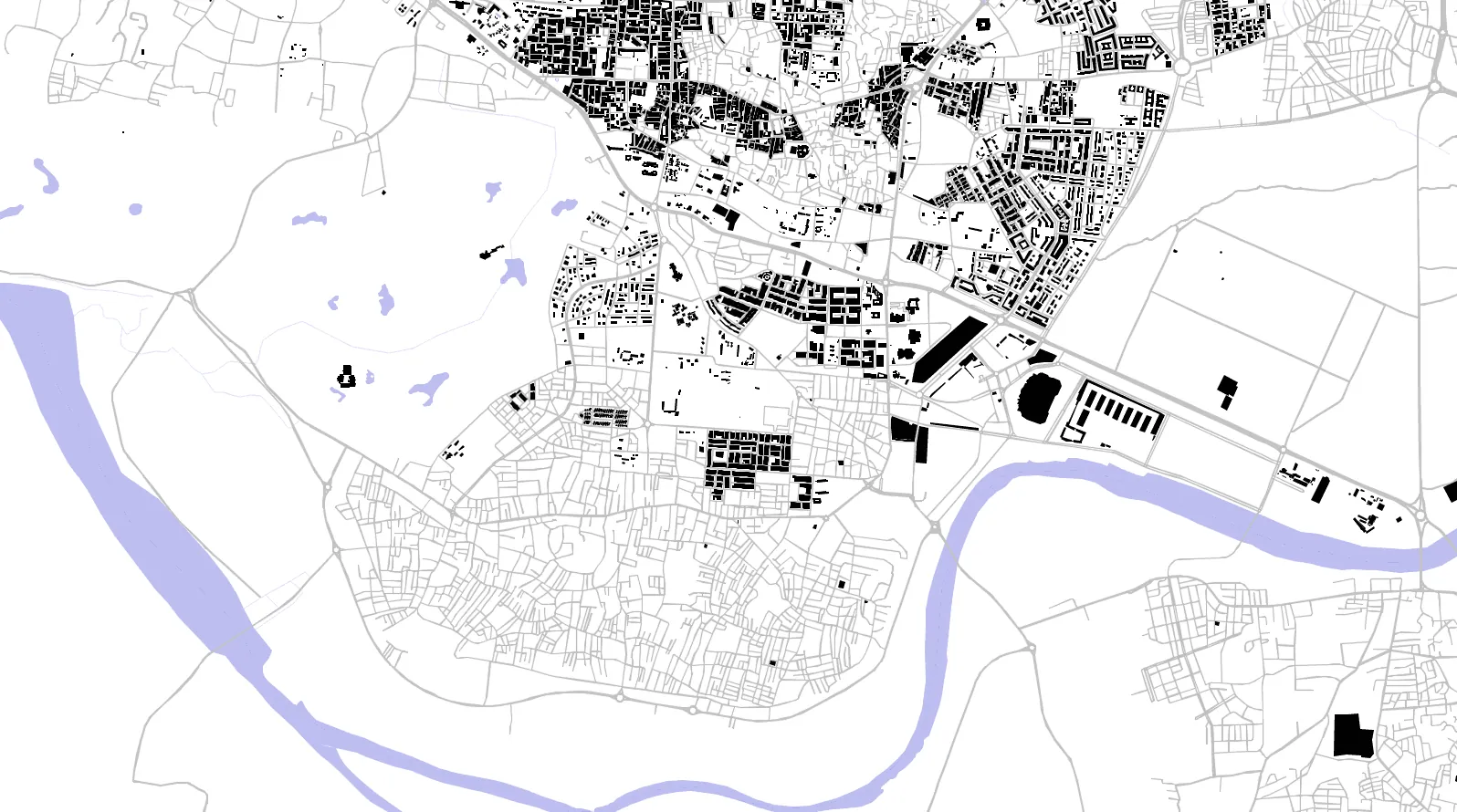 Inezgane figure ground plan