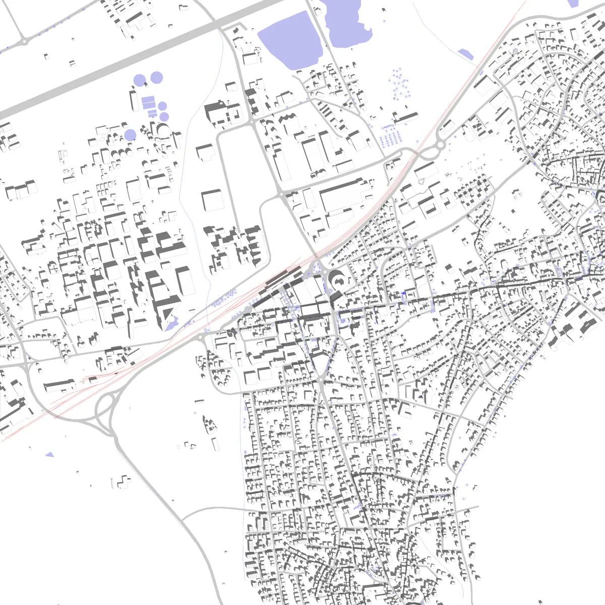 Ingelheim am Rhein Lageplan (2,5 km)