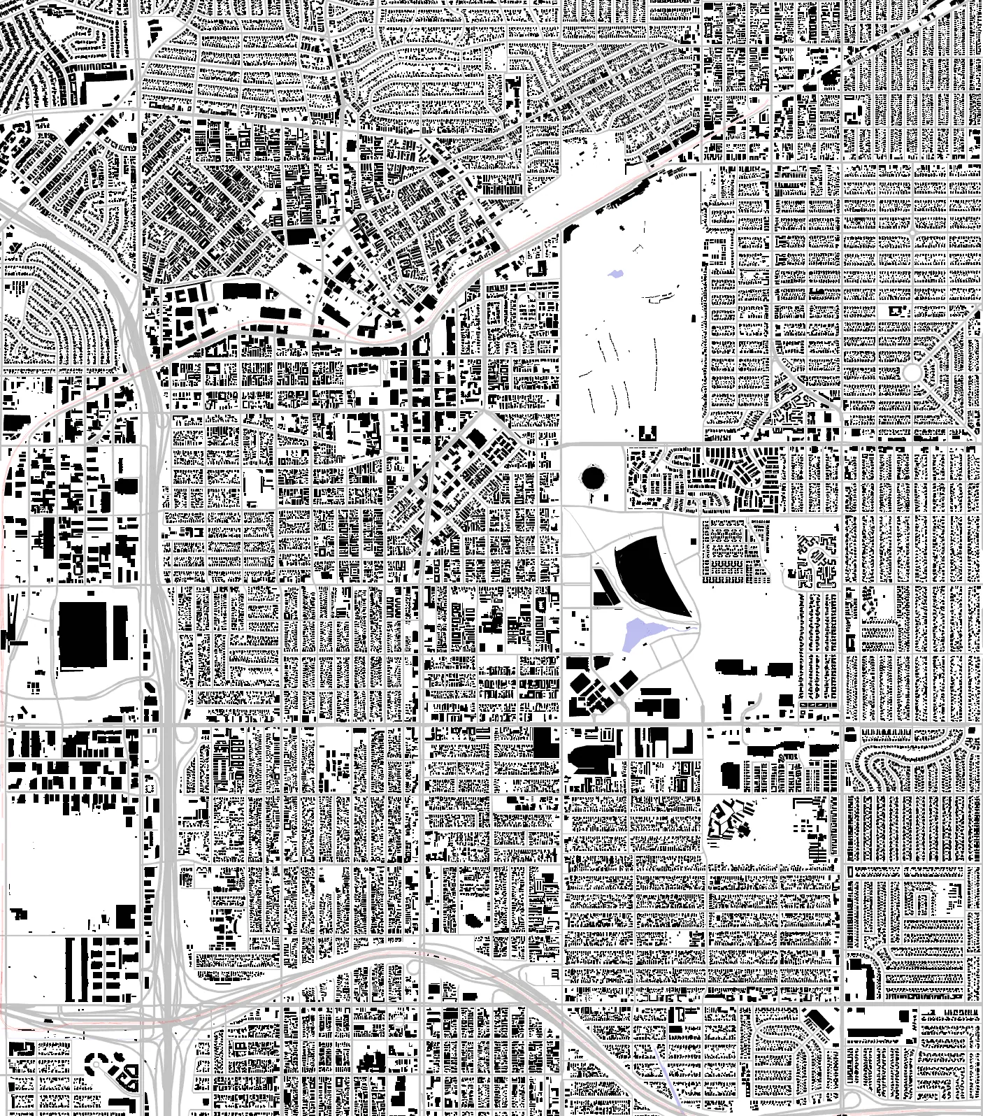 Inglewood figure ground plan