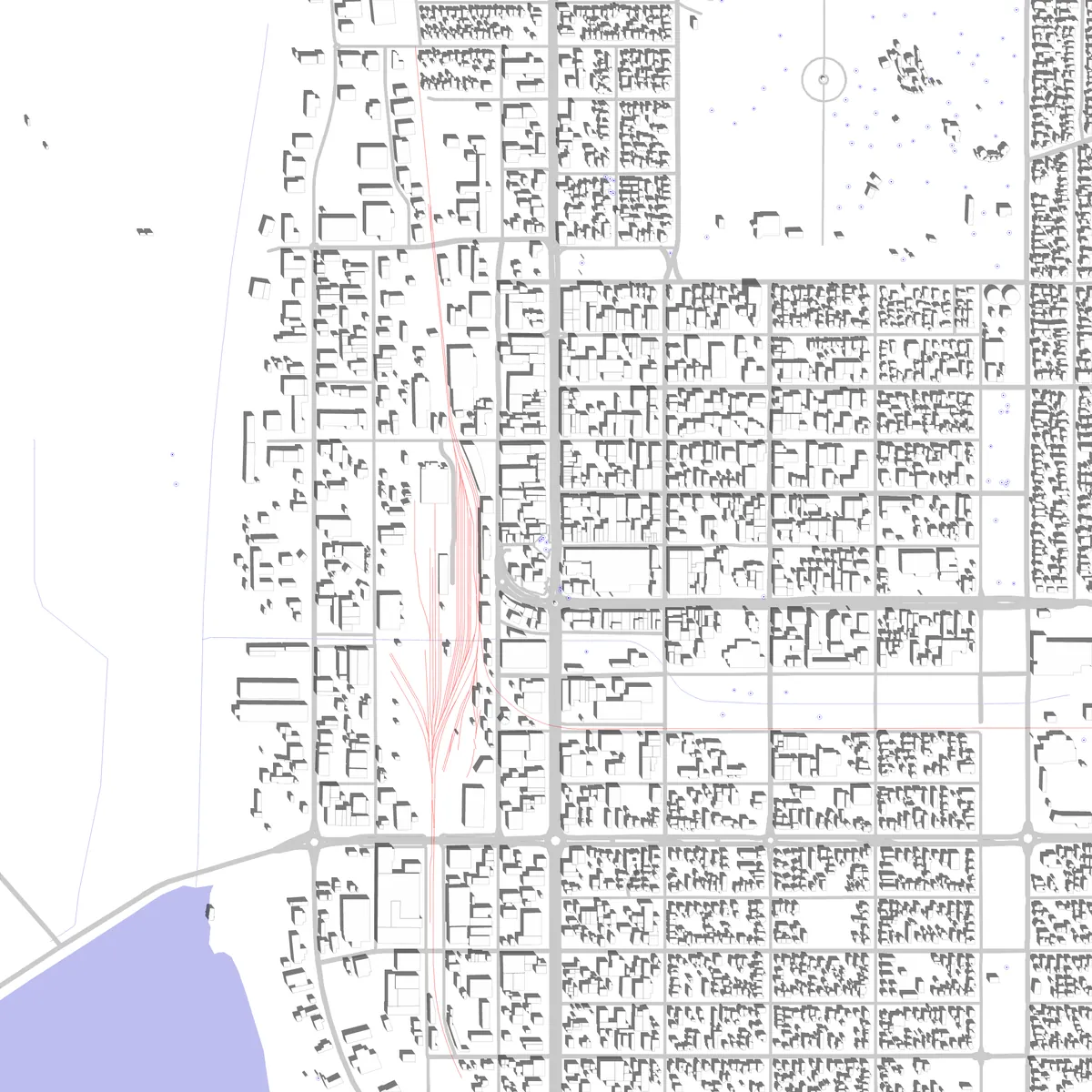 Invercargill site plan (2.5 km)