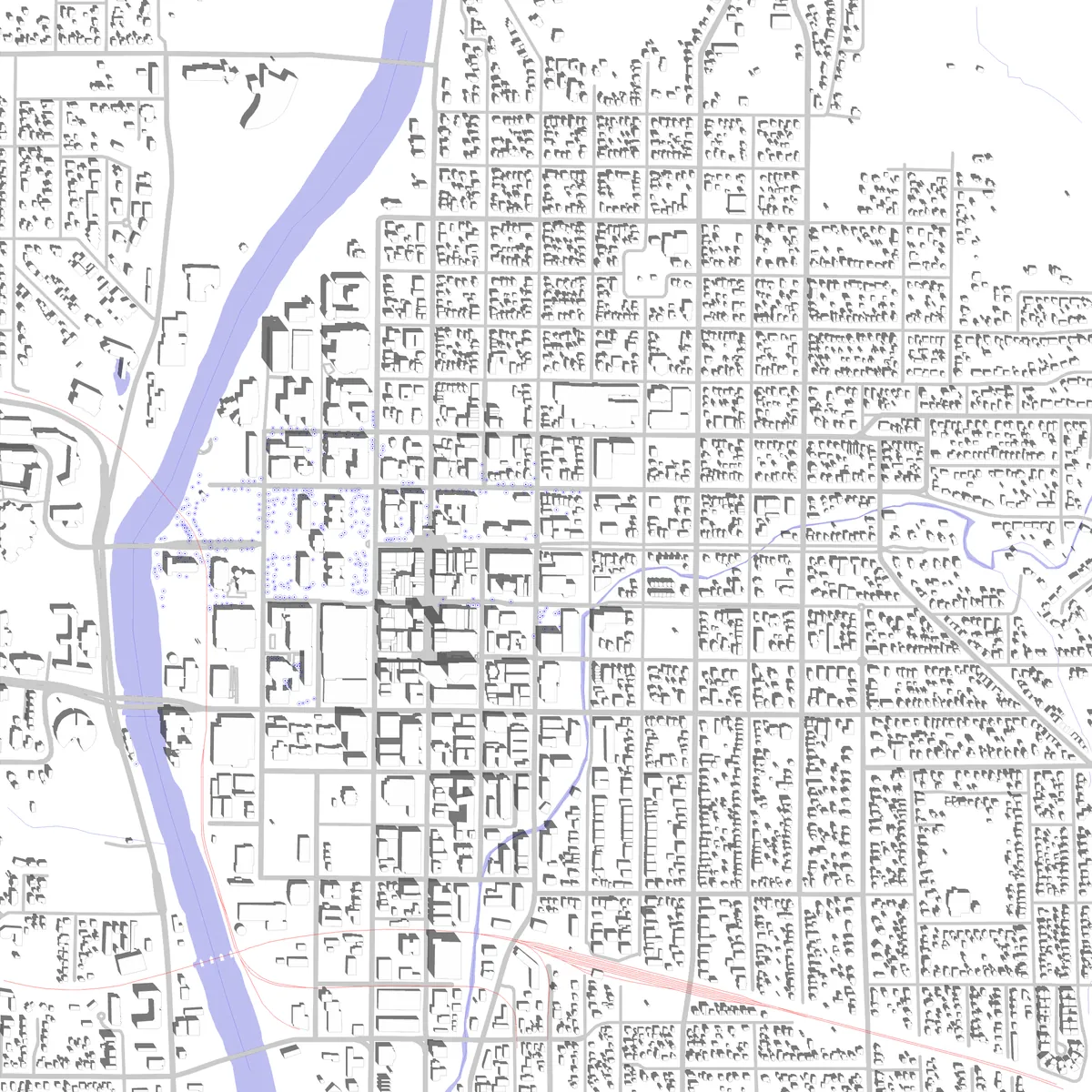 Iowa City site plan (2.5 km)