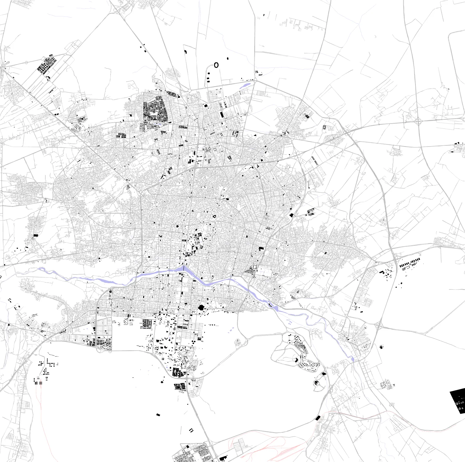 Isfahan figure ground plan
