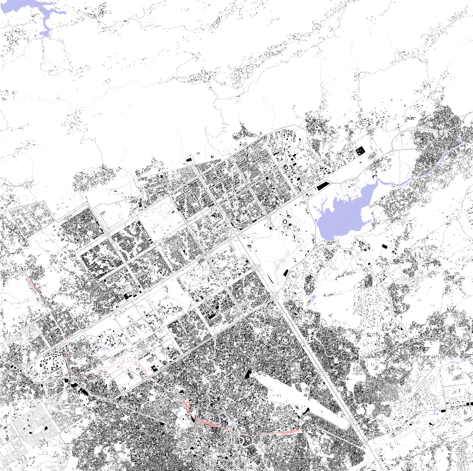 Islamabad figure ground plan