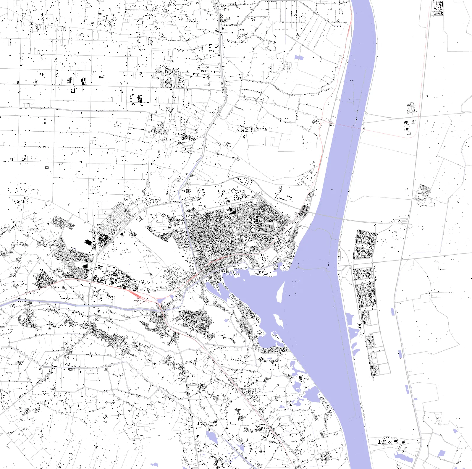 Ismailia figure ground plan