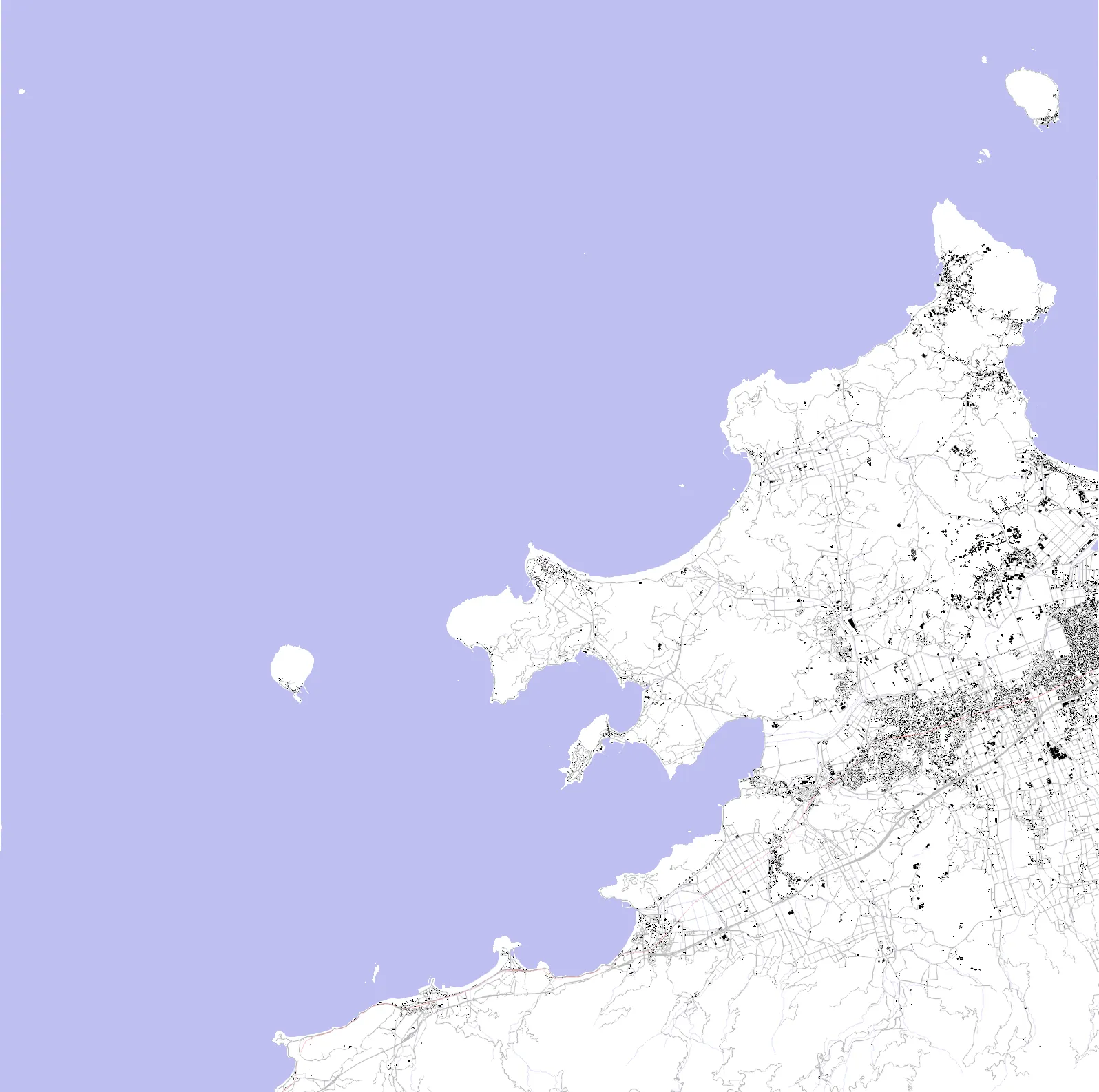 Itoshima Schwarzplan