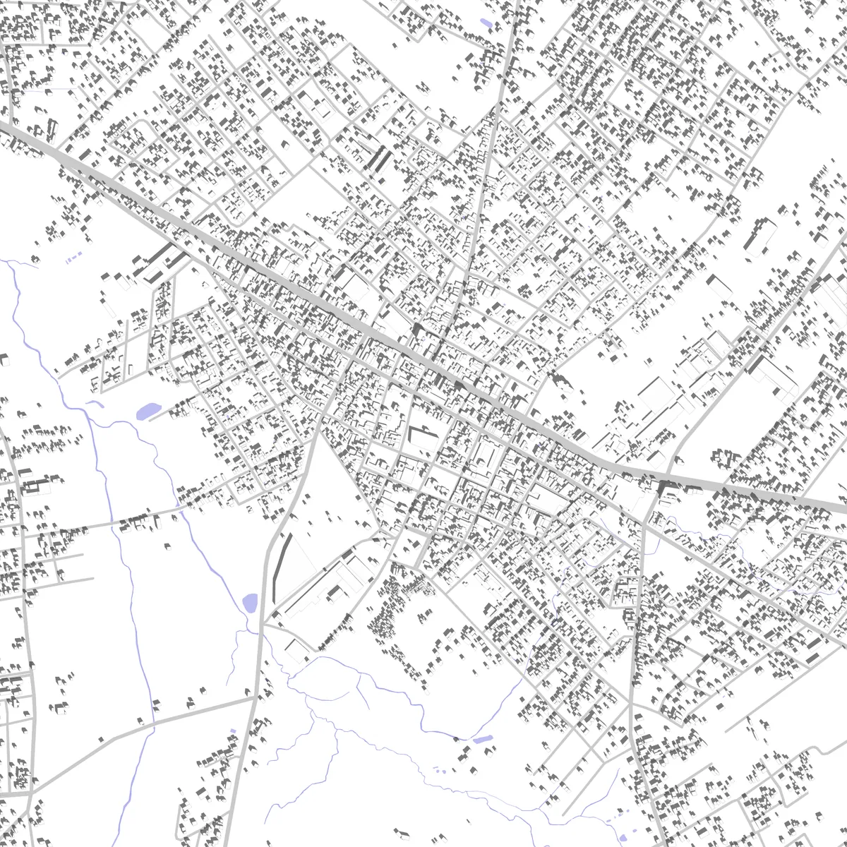 Itauguá plano de situación (2,5 km)
