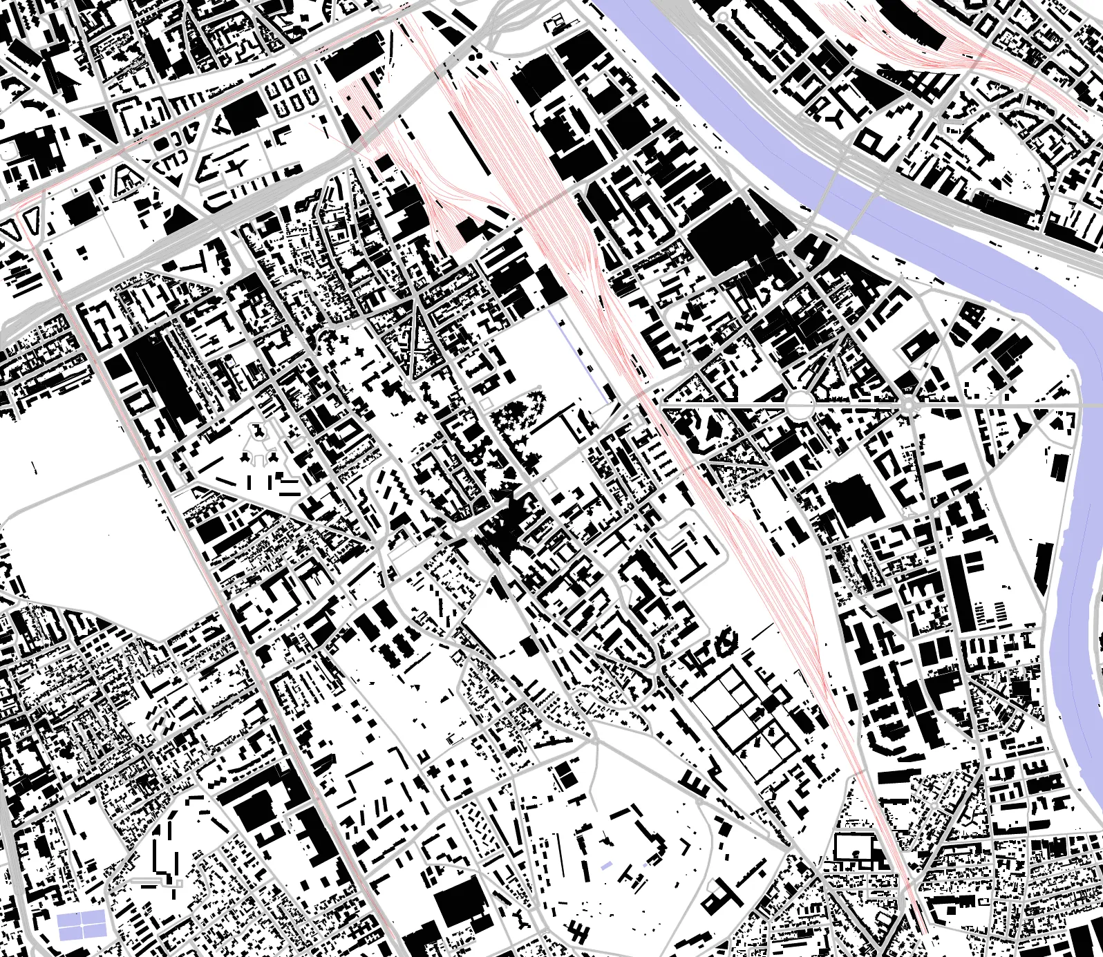 Ivry-sur-Seine figure ground plan