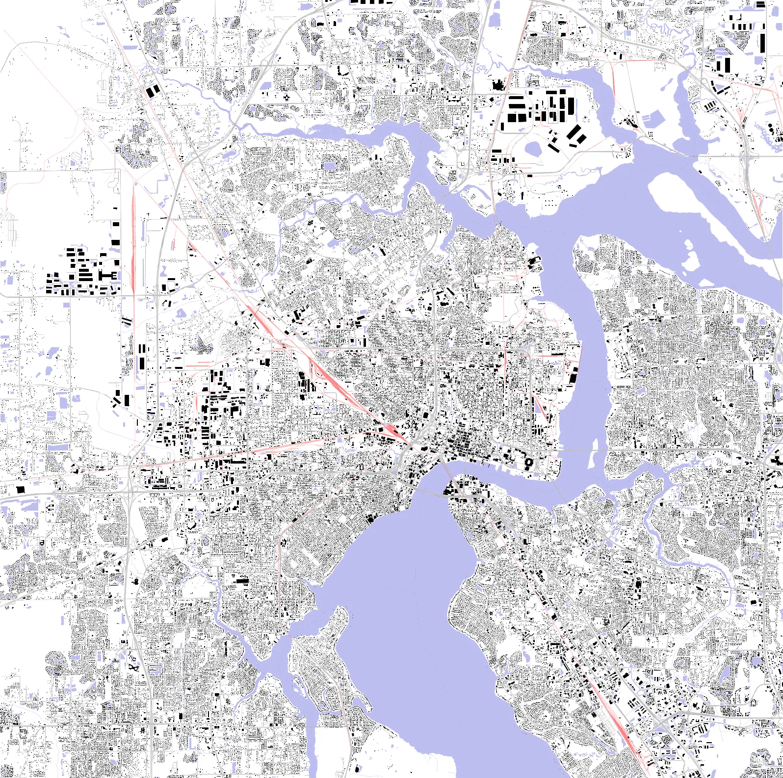 Jacksonville Schwarzplan