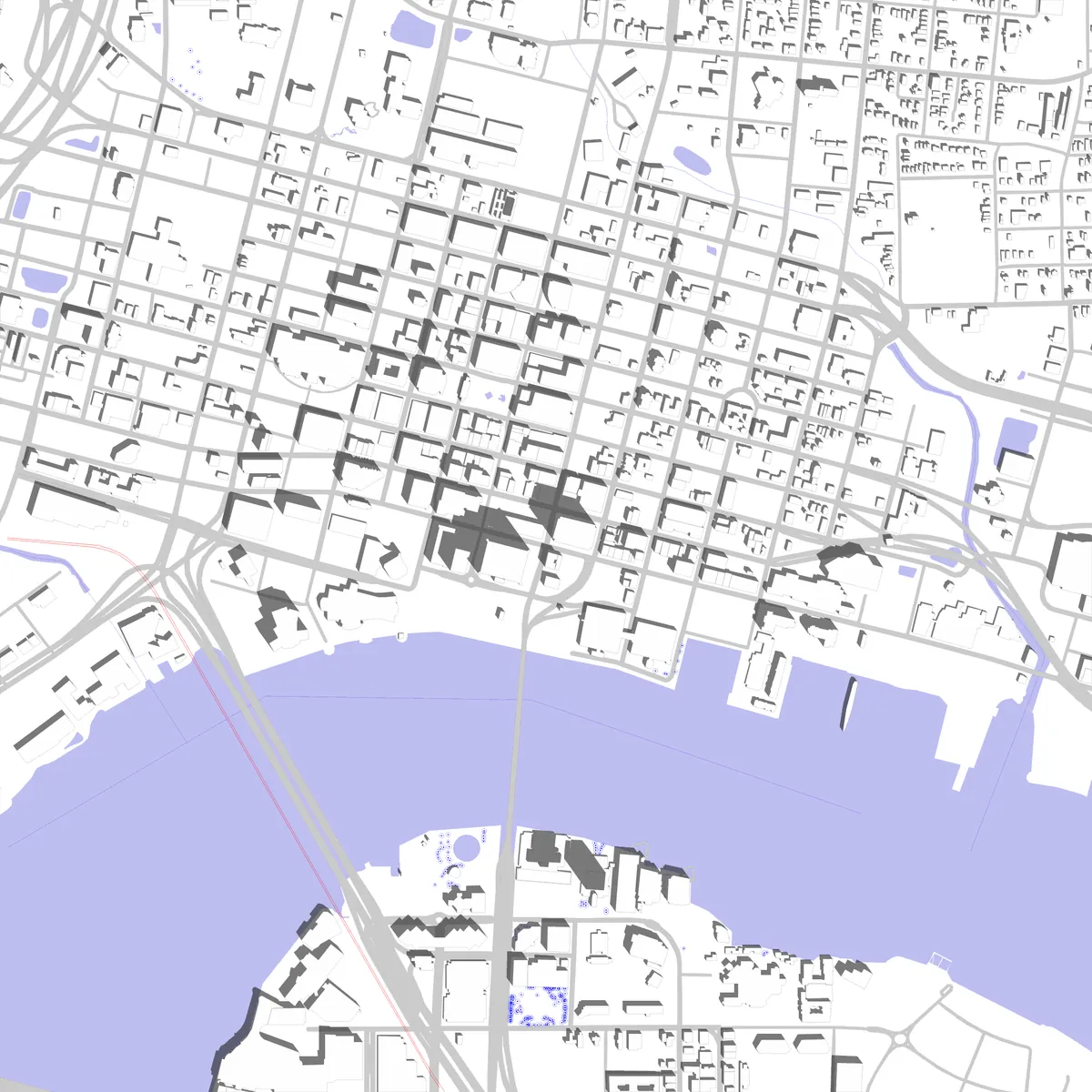 Jacksonville Lageplan (2,5 km)