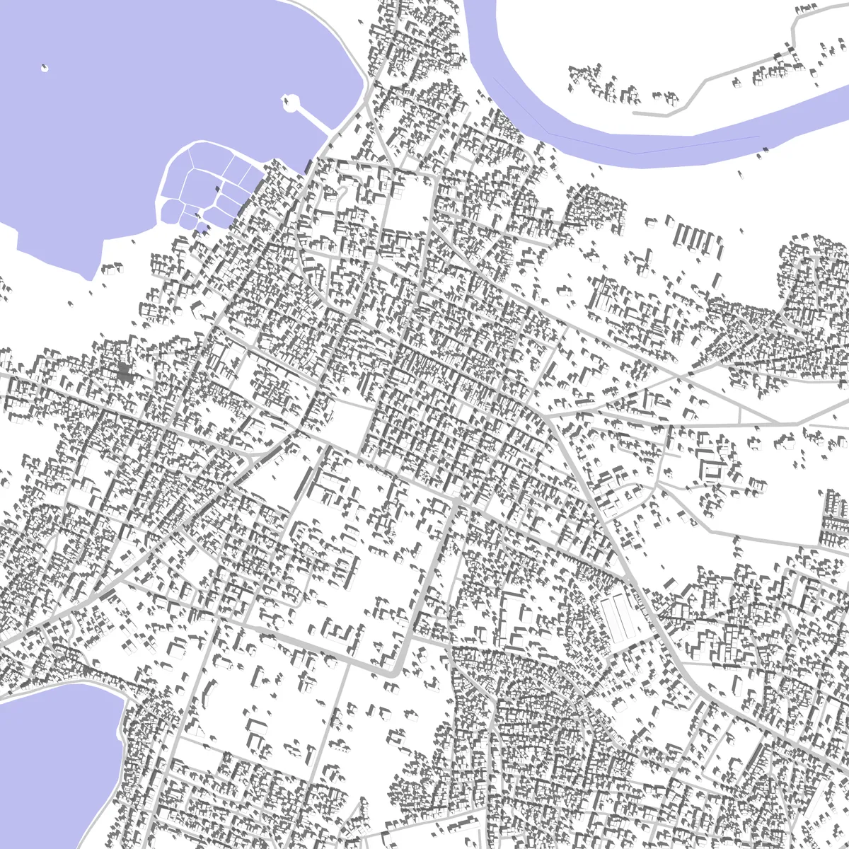Jagdalpur Lageplan (2,5 km)