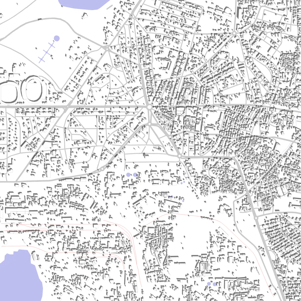 Jamshedpur Lageplan (2,5 km)