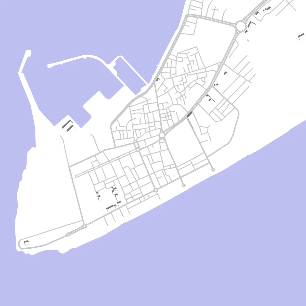 Jask site plan (2.5 km)