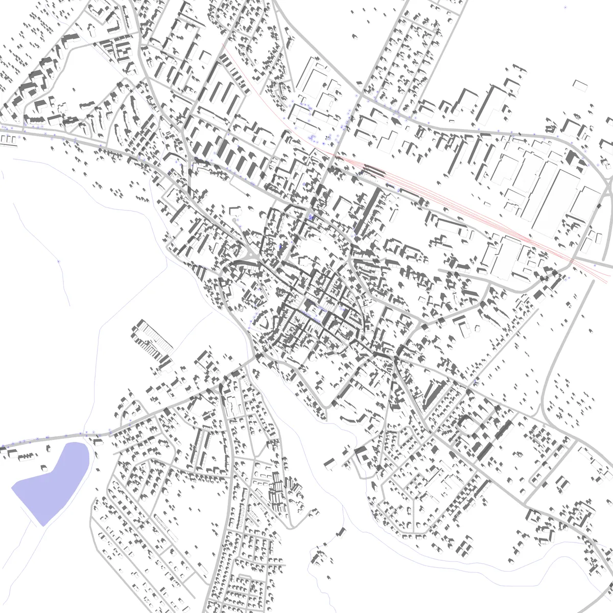 Jawor plan zagospodarowania (2,5 km)