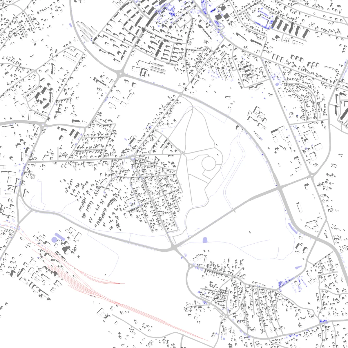 Jaworzno Lageplan (2,5 km)