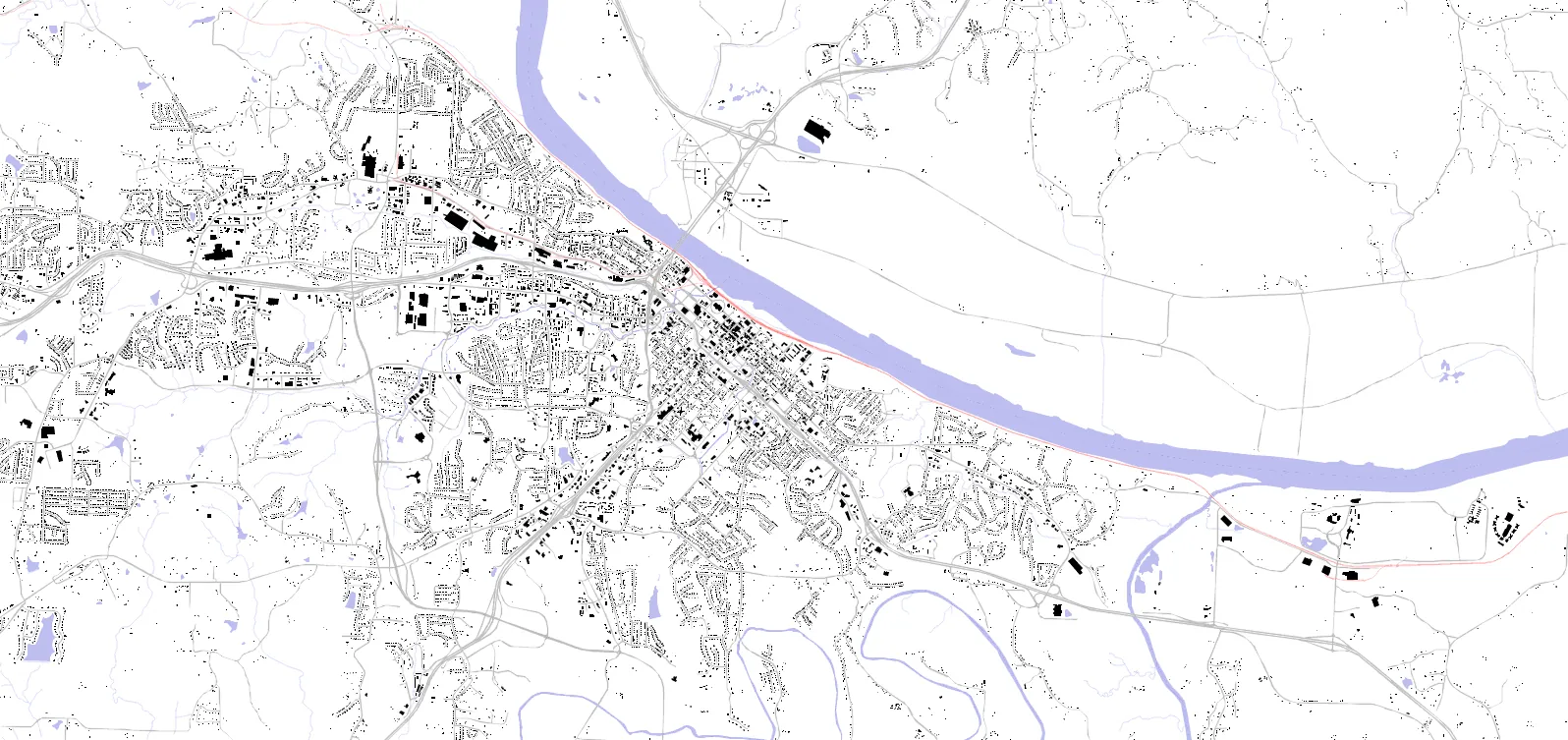 Jefferson City Schwarzplan
